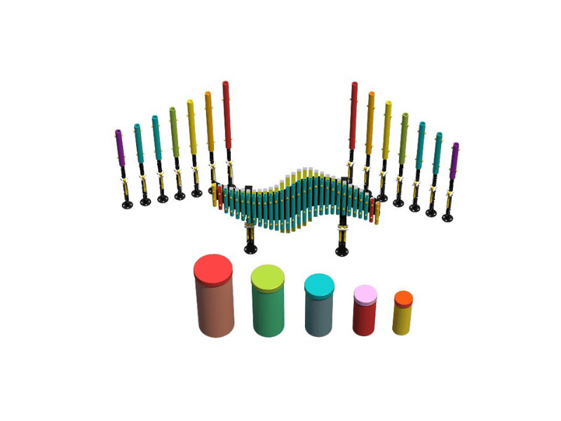 مجموعة معدات ألعاب البيانو الموسيقية الملونة للياقة البدنية للأطفال